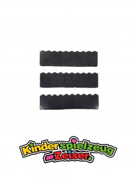 Preview: LEGO 15 x Paneele Wand Schild schwarz Black Panel 1x2x2 Side Supports 87552