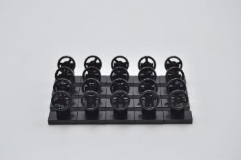 Preview: LEGO 20 x Lenkrad schwarz Black Vehicle Stand 1x2 with Steering Wheel 3829c01