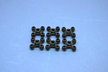 Preview: LEGO 6 x Technik Verbinder Zahnrad Kugelzahnrad schwarz black connector 32072