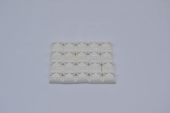 Preview: LEGO 20 x Motorhaube weiÃŸ White Slope Curved 2x2x2/3 Two Studs 47457 