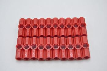 Preview: LEGO 20 x Verbinder rot Red Technic Axle and Pin Connector Angled #2 32034