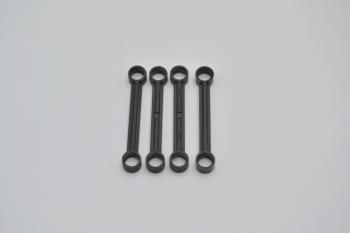 Preview: LEGO 4 x Lenkstange schwarz Black Technic Link 1x6 without Stoppers 2739a 