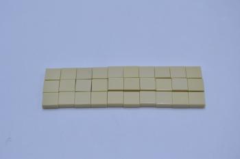 Preview: LEGO 30 x Fliese Kachel mit Rille beige Tan Tile 1x1 with Groove 3070b