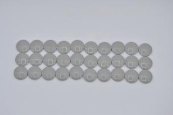 Preview: LEGO 30 x Rundplatte gleiter Fliese 2x2 althell grau oldgrey circular plate 2654