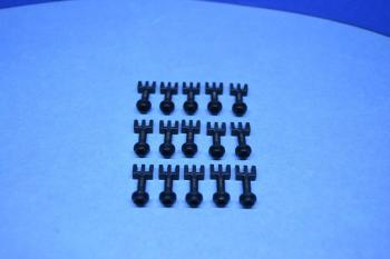 Preview: LEGO 15 x Basisscharniere 3 Finger schwarz black control lever 2433