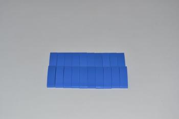 Preview: LEGO 20 x Bogenstein abgerundet blau Blue Slope Curved 3x1 50950