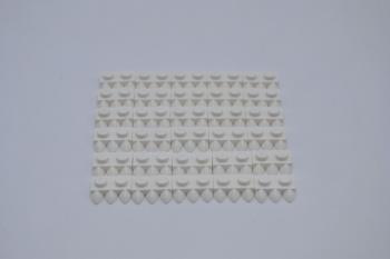 Preview: LEGO 30 x Platte Kralle ZÃ¤hne weiÃŸ White Plate 1x2 with 3 Teeth Claws 15208