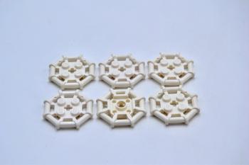 Preview: LEGO 6 x Ring weiÃŸ White Plate Modified 2x2 Bar Frame Octagonal 75937 6009016