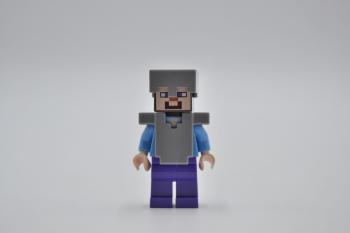 Preview: LEGO Figur Minifigur Minifiguren Minifigs Minecraft Steve Helmet and Amor min013