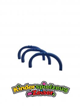 Preview: LEGO 3 x BrÃ¼cke Bogen Rundbogen blau Blue Arch 1x12x5 Curved Top 6184