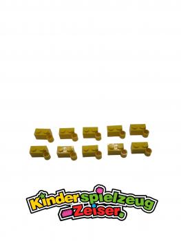 Preview: LEGO 10 x Scharnier Gelenkstein gelb Yellow Hinge Brick 1x4 Swivel 3831