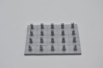 Preview: LEGO 20 x Platte m. Pin neuhell grau Light Bluish Gray Tile 2x2 with Pin 2460