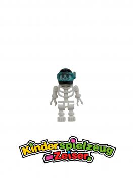 Preview: LEGO Figur Minifigur Minifigures Atlantis Skelett Skeleton Standard Skull gen031