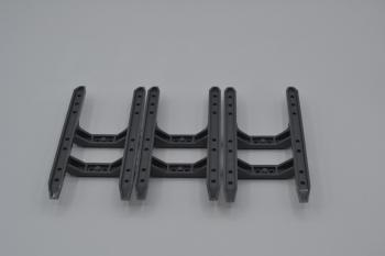 Preview: LEGO 3 x Kufe neues dunkelgrau Dark Bluish Gray Helicopter Sled Rails 12x6 30248