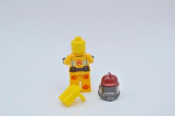 Preview: LEGO Figur Minifigur Feuerwehrfrau Fire Bright Light Orange Fire Suit cty0304