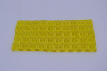 Preview: LEGO 50 x Basisplatte transparent gelb Trans-Yellow Plate 1x1 3024