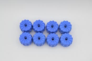 Preview: LEGO 8 x Reifen Rad 35mmx31mm blau blue space wheel tire 2593