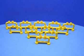 Preview: LEGO 12 x GelÃ¤nder Zaun Gelb Yellow Bar 1x4x2 with Open Studs 4083