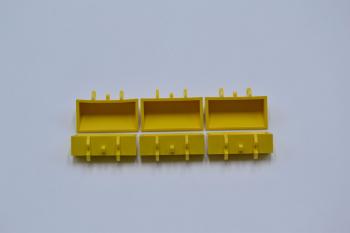 Preview: LEGO 6 x Baggerschaufel klein glatt gelb Yellow Digger Bucket Smooth 2x4x1 784