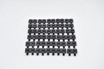 Preview: LEGO 30 x Platte 1x2 mit 2 Clips schwarz plate with two clips black 60470