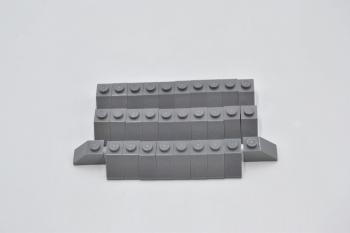 Preview: LEGO 30 x Dachstein neues dunkelgrau Dark Bluish Gray Slope 45 2x1 3040