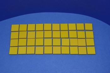 Preview: LEGO 40 x Kachel Fliese Platte gelb Yellow Tile 2x2 with Groove 3068