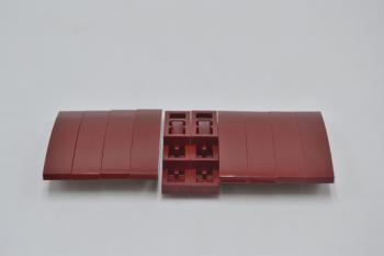 Preview: LEGO 10 x Bogenstein Dach dunkelrot Dark Red Slope Curved 4x1 61678