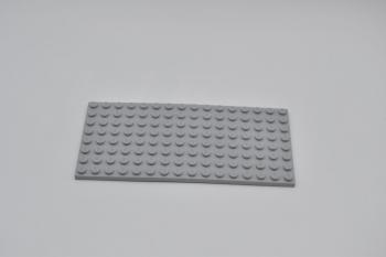 Preview: LEGO Bauplatte neuhell grau Light Bluish Gray Basic Plate 8x16 92438 