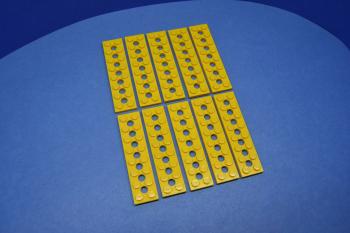 Mobile Preview: LEGO 10 x Technik Platte 2x8 gelb yellow technic plate 3738 373824