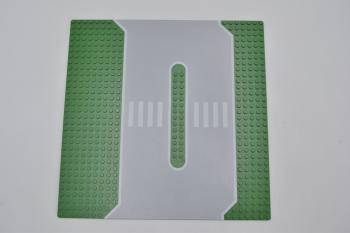Preview: LEGO StraÃŸe grÃ¼n Green Baseplate Road 32x32 Service Station Lines 309px1
