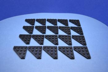 Preview: LEGO 20 x FlÃ¼gelplatte schwarz Black Wedge Plate 4x4 Cut Corner 30503