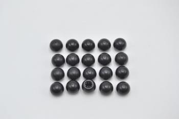 Preview: LEGO 20 x Kugel Kreuzloch Kugelkopf schwarz Black Technic Ball Joint 32474