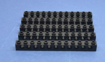 Preview: LEGO 5 x Lochstein Lochbalken schwarz Black Technic Brick 1x12 with Holes 3895