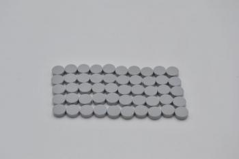 Preview: LEGO 50 x Fliese rund neuhell grau Light Bluish Gray Tile Round 1x1 98138