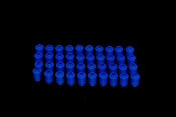 Preview: LEGO 40 x Stein offen rund blau Blue Brick Round 1x1 Open Stud 3062b