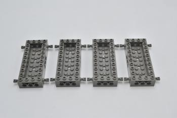 Preview: LEGO 4 x Chassis alt dunkelgrau Dark Gray Vehicle 4x10x1 Recessed Center 30643