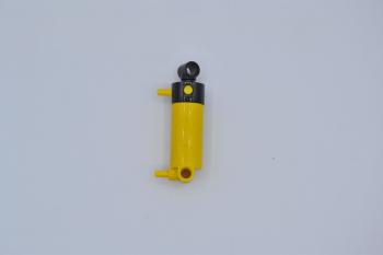 Preview: LEGO Kolben Zylinder gelb Yellow Pneumatic Cylinder with 2 Inlets 48mm 47224c01