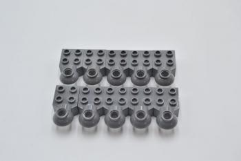 Preview: LEGO 10 x Rotationsgelenk neues dunkelgrau Dark Bluish Gray Technic Brick 48170