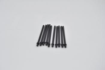 Preview: LEGO 10 x Stange schwarz Black Bar 6.6L with Stop Ring Patio Umbrella Stand 4095