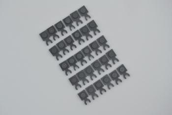 Preview: LEGO 30 x Halter Clip neues dunkelgrau Dark Bluish Gray Plate with Clip 4085