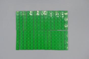 Preview: LEGO 30 x Basisplatte Bauplatte grÃ¼n Green Plate 1x6 3666 366628