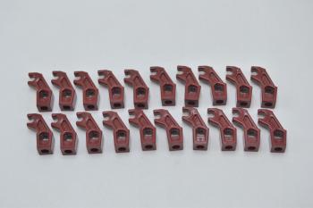 Preview: LEGO 20 x Arm Mechanik dunkelrot Dark Red Arm Mechanical Thick Support 98313