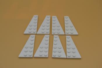 Preview: LEGO 4 Paar Flügelplatte Flügel Platte 6x3 weiß white wing plate 54384 54383 