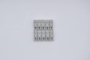 Preview: LEGO 10 x Scharnierstein althell grau Light Gray Hinge Brick 1x2 2 Fingers 30365