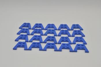 Preview: LEGO 20 x FlÃ¼gelpatte blau Blue Wedge Plate 3x4 without Stud Notches 4859 