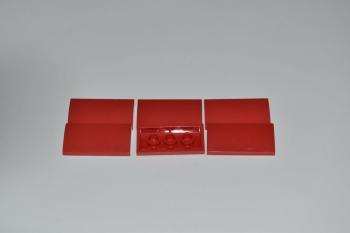 Preview: LEGO 6 x Bogenstein rot Red Slope Curved 2x4x2/3 with Bottom Tubes 88930