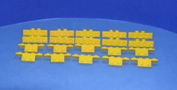 Preview: LEGO 20 x Platte 1x4 1x2 Winkelplatte gelb yellow angled plate 2436 6076799