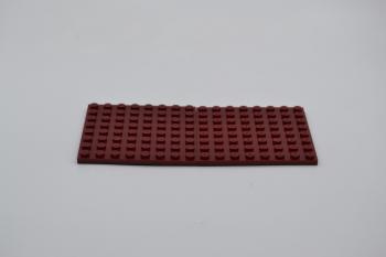 Preview: LEGO 2 x Basisplatte dunkelrot Dark Red Basic Plate 8x8 41539 4262018