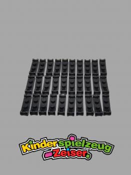 Preview: LEGO 30 x Platte mit Griff schwarz Black Plate 1x2 Bar Handles on Ends 18649