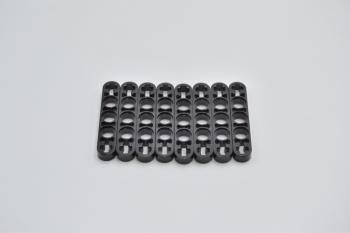 Preview: LEGO 8 x Liftarm flach schwarz Black Technic Liftarm 1x5 Thin Axle Holes 11478
